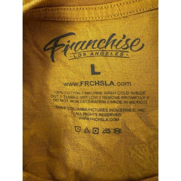 Year of the Tiger Golden Yellow L Tee Y2K Vibes Cherry Blossom Chinese Graphic - Picture 7 of 7